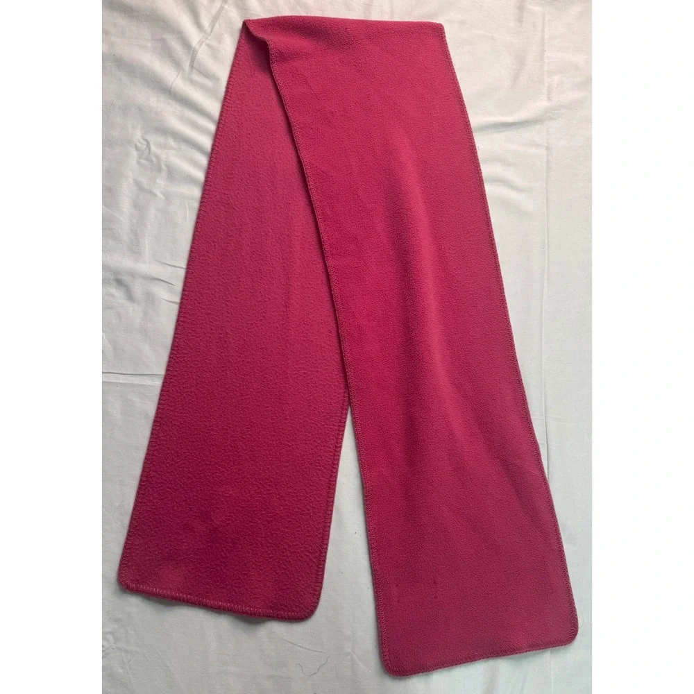 LL Bean Fleece Scarf Magenta Pink Soft Winter Accessory